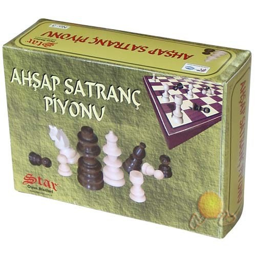 STAR SATRANÇ PİYONU AHŞAP NO 3