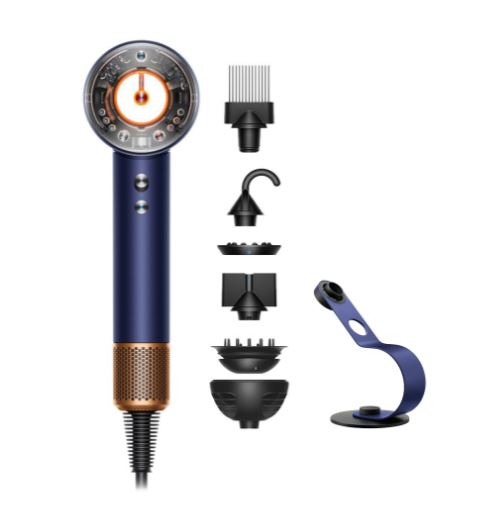 Dyson Supersonic Nural™ Saç Kurutma Makinesi (Prusya mavisi/Parlak bakır)