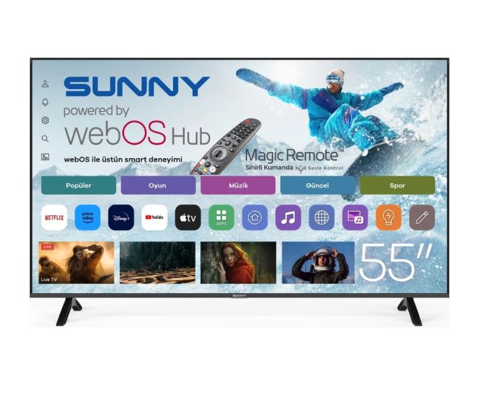 Sunny SN55FMN252 55'' 139 Ekran 4K Smart webOS Led TV