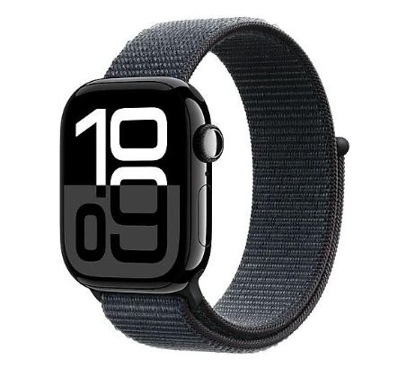 Apple Watch Series 10 GPS 42mm Simsiyah Alüm. Kasa Siyah Spor Kordon - S/M