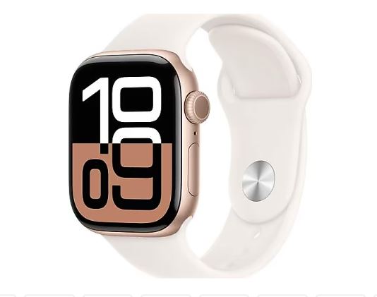 Apple Watch Series 10 GPS 42mm Rose Alüm.Kasa Bulut Pembesi Spor Kordon - M/L