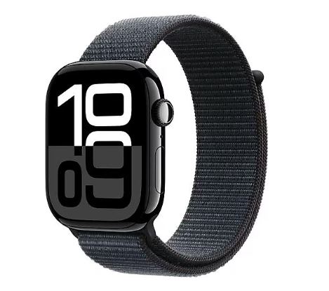 Apple Watch Series 10 GPS 46mm Simsiyah Alüm.Kasa Siyah Spor Kordon - S/M