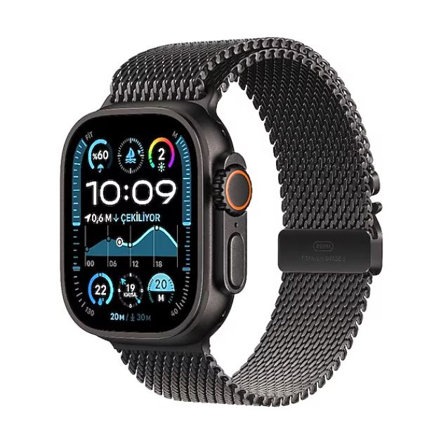 Apple Watch Ultra 2 GPS + Cellular 49mm Siyah Titanyum Kasa Siyah Trail Loop - M/L