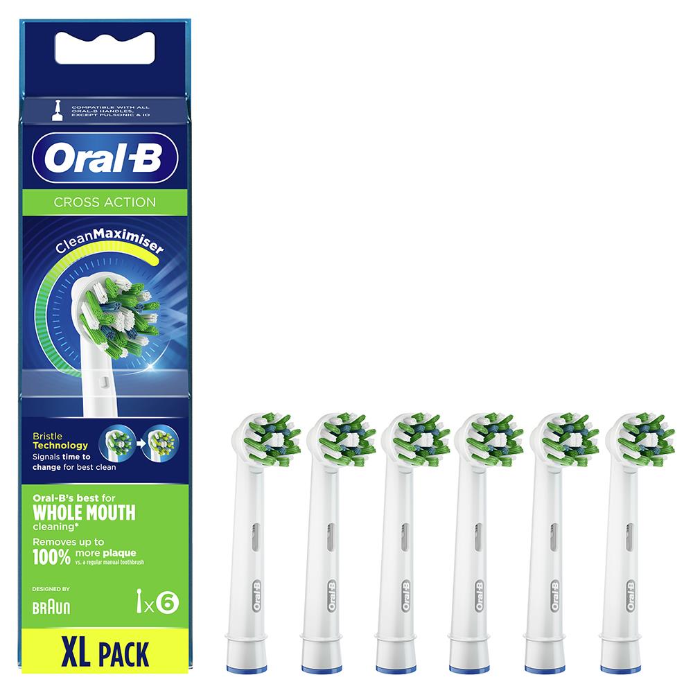 Oral-B Cross Action 6’lı Cleanmaximizer Teknolojili Yedek Fırça Başlığı