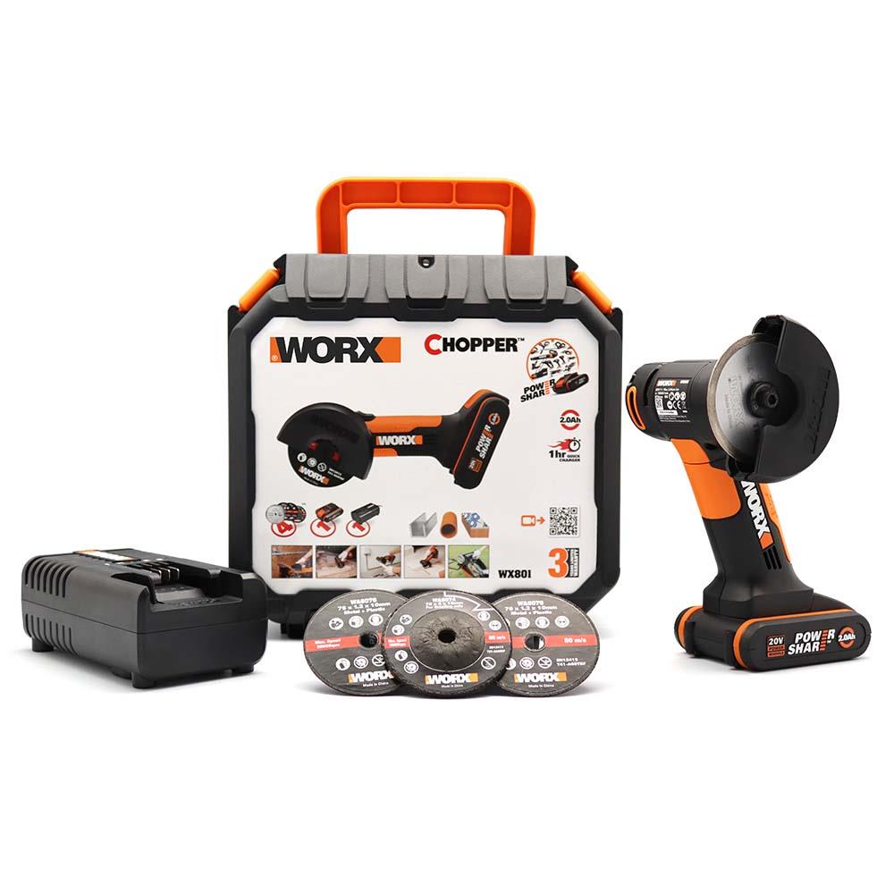 WORX WX801 20Volt 2.0Ah. Li-ion Prof Şarjlı Mini Multi Taşlama