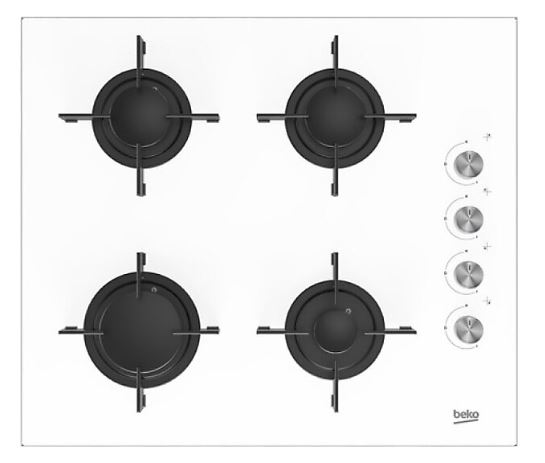 Beko BSTOC 827 B Beyaz Cam Set Üstü Ocak