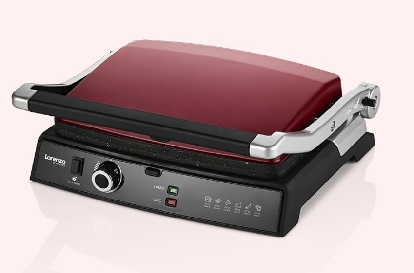 Lorenzo Tostpro LRZ-1055 Kırmızı Tost Makinesi