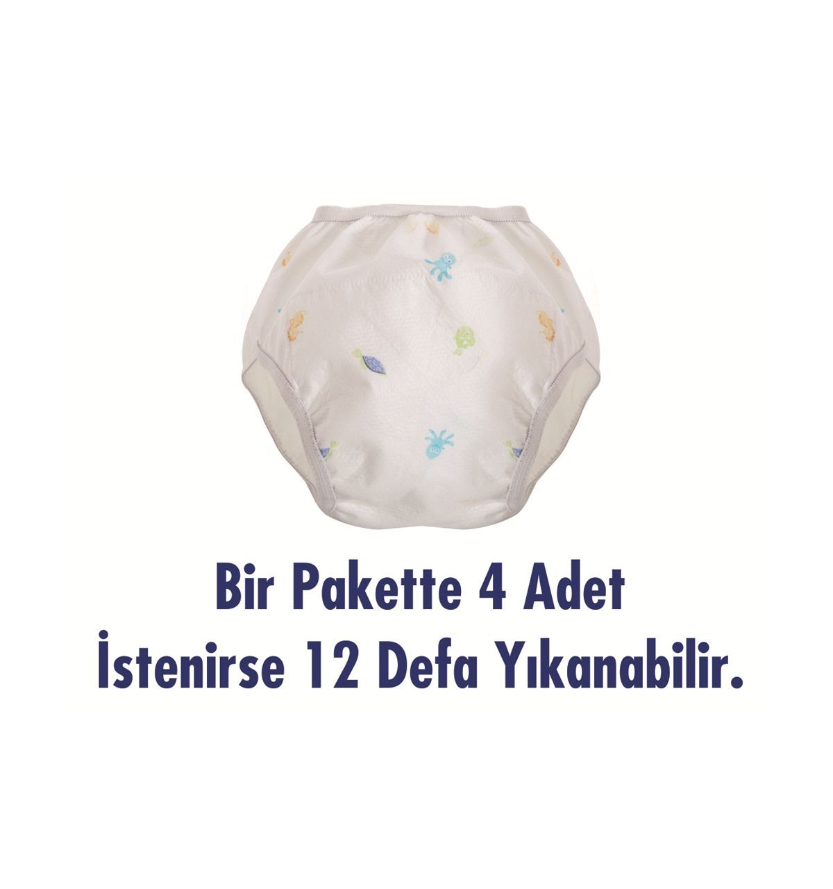 Sevi Bebe Pamuk Pedli Alıştırma Külotu (4 Adet) 2 No: 15-20 Kg