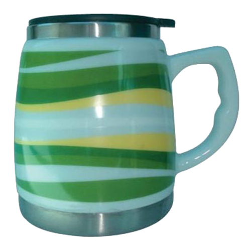 Andoutdoor AND325A İçi Çelik Dışı Desenli Seramik Kupa Mug