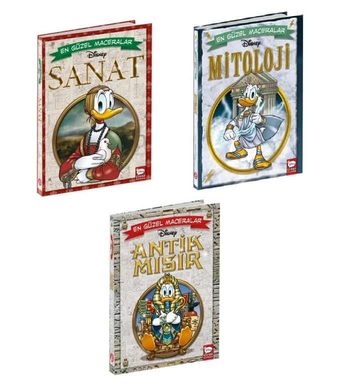 Disney En Güzel Maceralar Sanat + Mitoloji + Antik Mısır Seti 3 Kitap