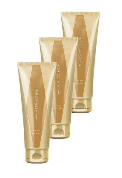 Avon Attraction Kadın Vücut Losyonu 125 Ml. Üçlü Set