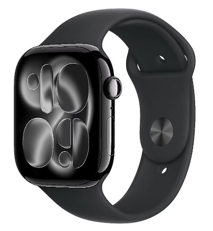 Apple Watch Series 11 GPS 46mm Jet Black Aluminium Case with Black Sport Band