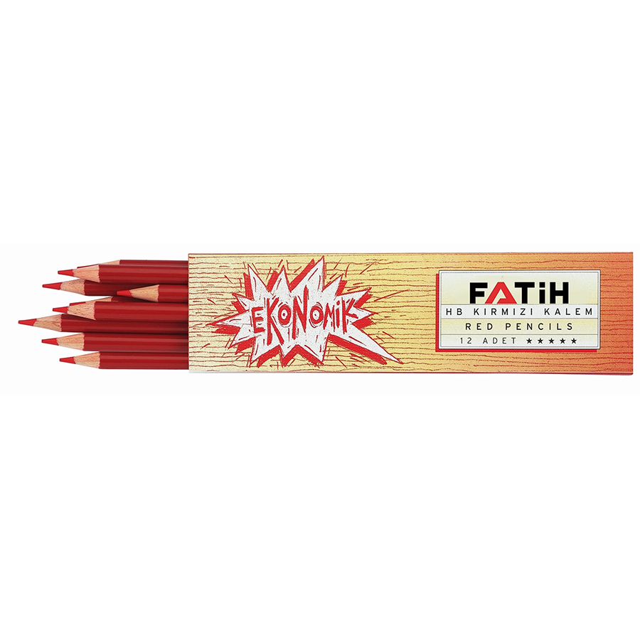 FATİH KIRMIZI HB KALEM 12'Lİ