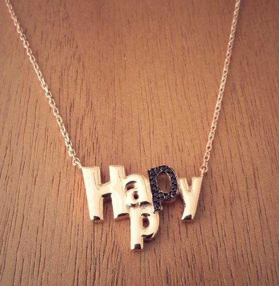 Happy Gümüş Kolye (GK00574)