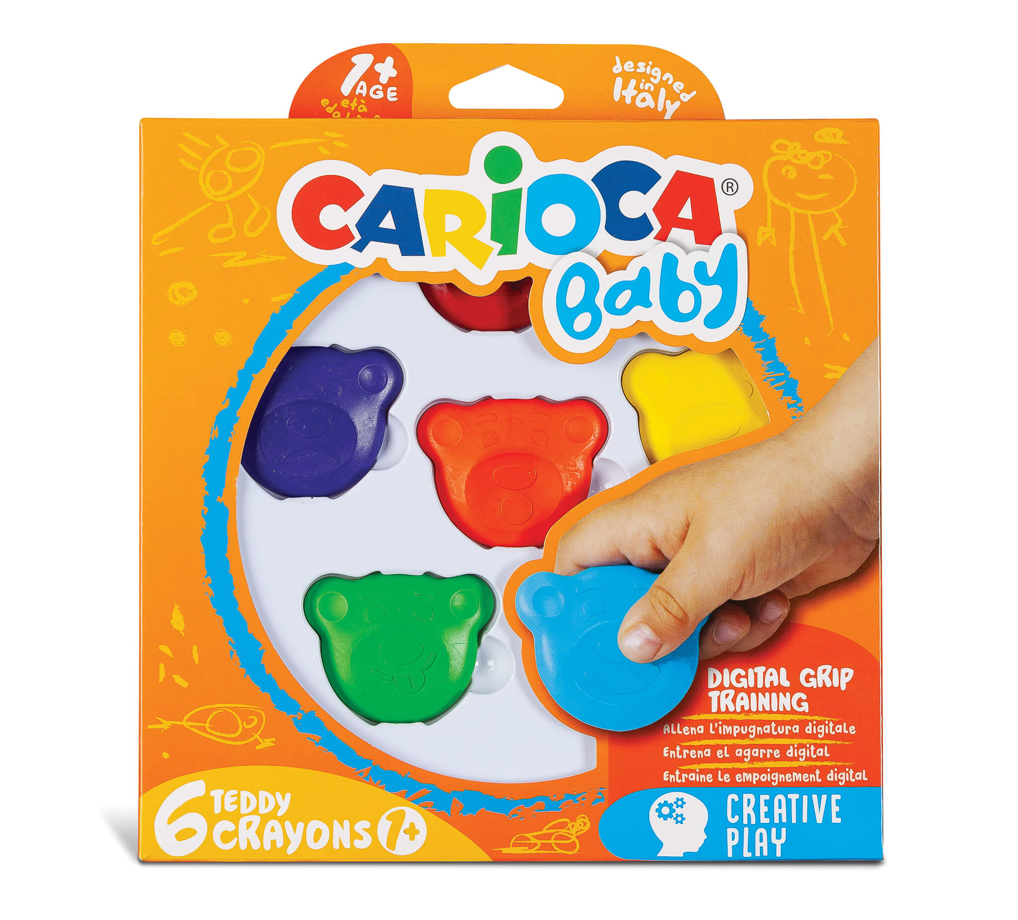 CARİOCA 42956 TEDDY BEBEK CRYAYONS 6 LI