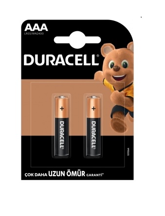 Duracell AAA 2'li 1.5V Alkaline Pil x 5 adet