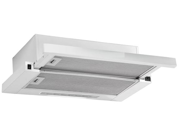 White Daisy F4 Çift Motor Çift Filtre Sürgülü Aspiratör - Beyaz