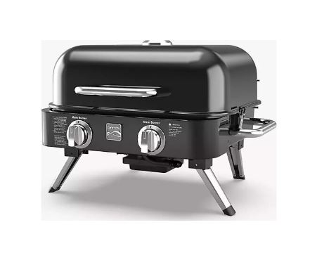 Kenmore KT-R40003-BK Gazlı 2 Ocaklı Masa Üstü Barbekü