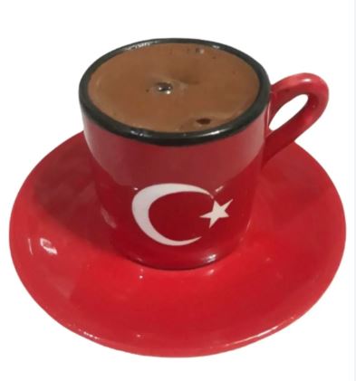 Türk Bayrağı Logolu Fincan Takımı 2'li