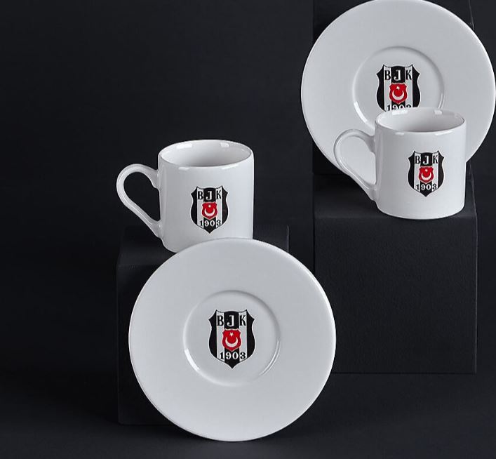 Neva 2'li Takım Beşiktaş Lisanslı Kahve Fincanı