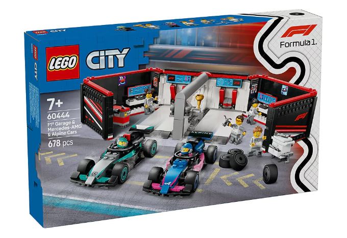 Adore Lego LSC60444 F1 Garajı ve Mercedes-AMG ve Alpine Arabaları