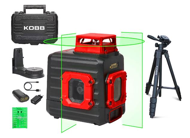 KOBB KBL33GTP 40 M Prof Yeşil Çizgi Lazer Distomat + Tripod