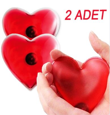 Kalp Şeklinde Sihirli Jel Isıtıcı 2 Adet