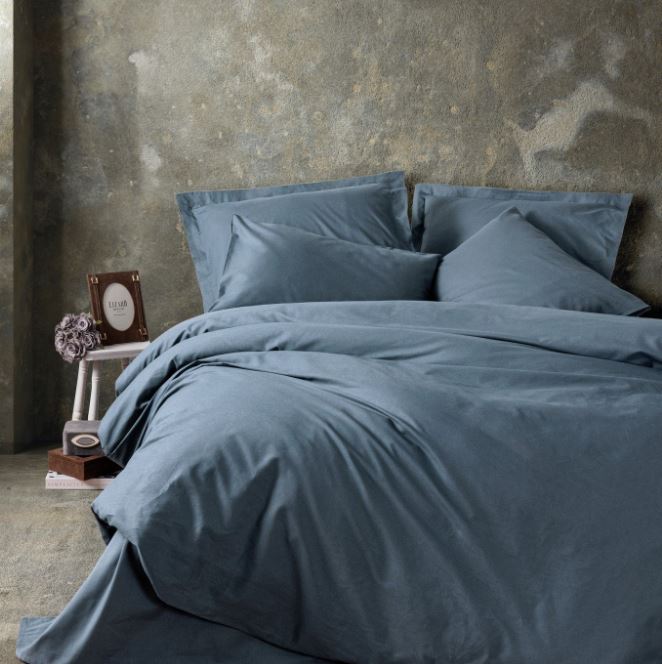 Cottonbox Plain Reaktif Ranforce Çift Kişilik Nevresim Takımı (Antrasit)