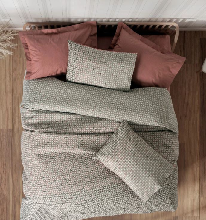 Cottonbox Petite Mote Ranforce Çift Kişilik Nevresim Takımı (Kiremit)