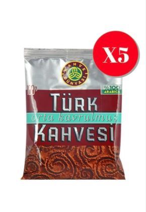 Kahve Dünyası Türk Kahvesi 100 Gr 5 Adet