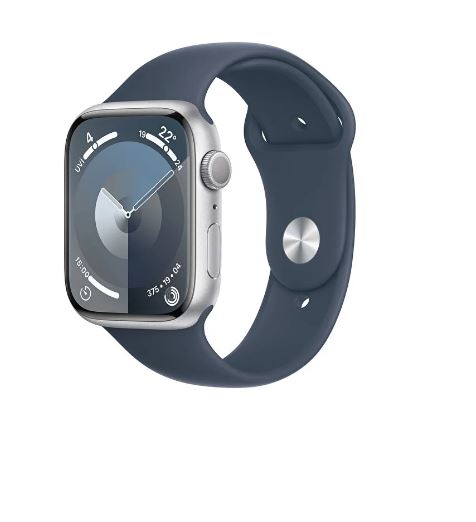 Apple Watch Series 9 MR9D3TU/A 45mm Silver Storm Blue Sport Band - S/M Akıllı Saat