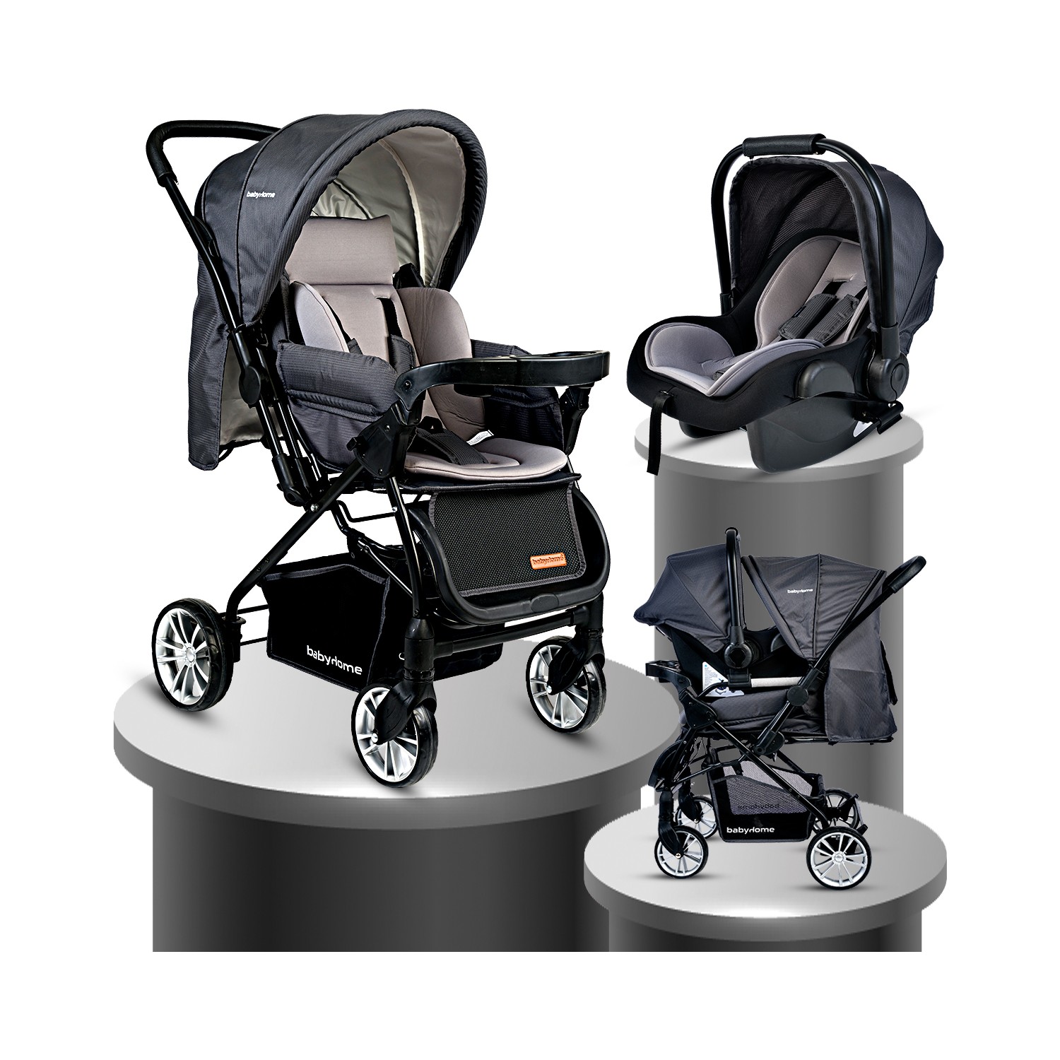 Baby Home Bh-790 Antrasit Urbo Travel Sistem Bebek Arabası