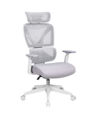 Unique-S Yönetici ve Çalışma Koltuğu-Gri-Krem 74x117.5-127x65.5 cm