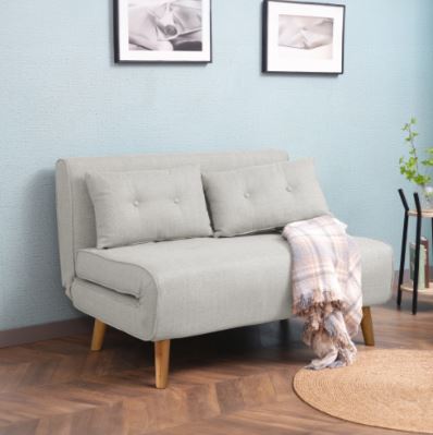 Easy Fold Katlanır Yataklı İkili Koltuk-Vizon 117x81x87 cm