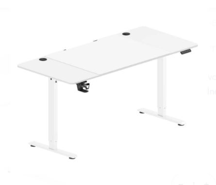 Adore Gaming Elevator-X Yükseklik Ayarlı Oyuncu Masası - Beyaz 160x72-117x75 cm